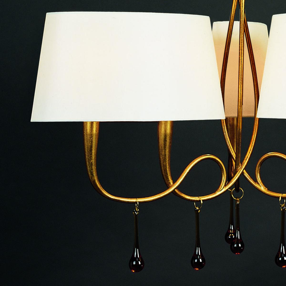 085103 Люстра 6L золото/белый Mantra Paola - Вид №10