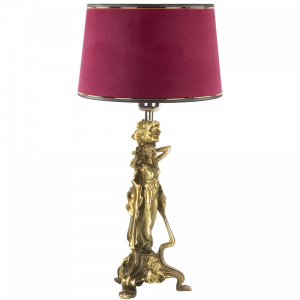 32064,34057 Настольная лампа Флора Бронза Тюссо Амарант BOGACHO