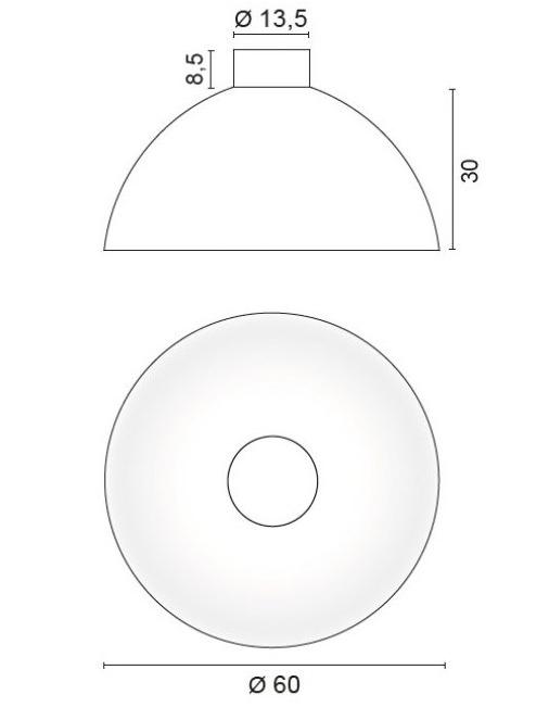 EGOLUCE Алюминиевый светодиодный потолочный светильник Giove 5650 - Вид №5