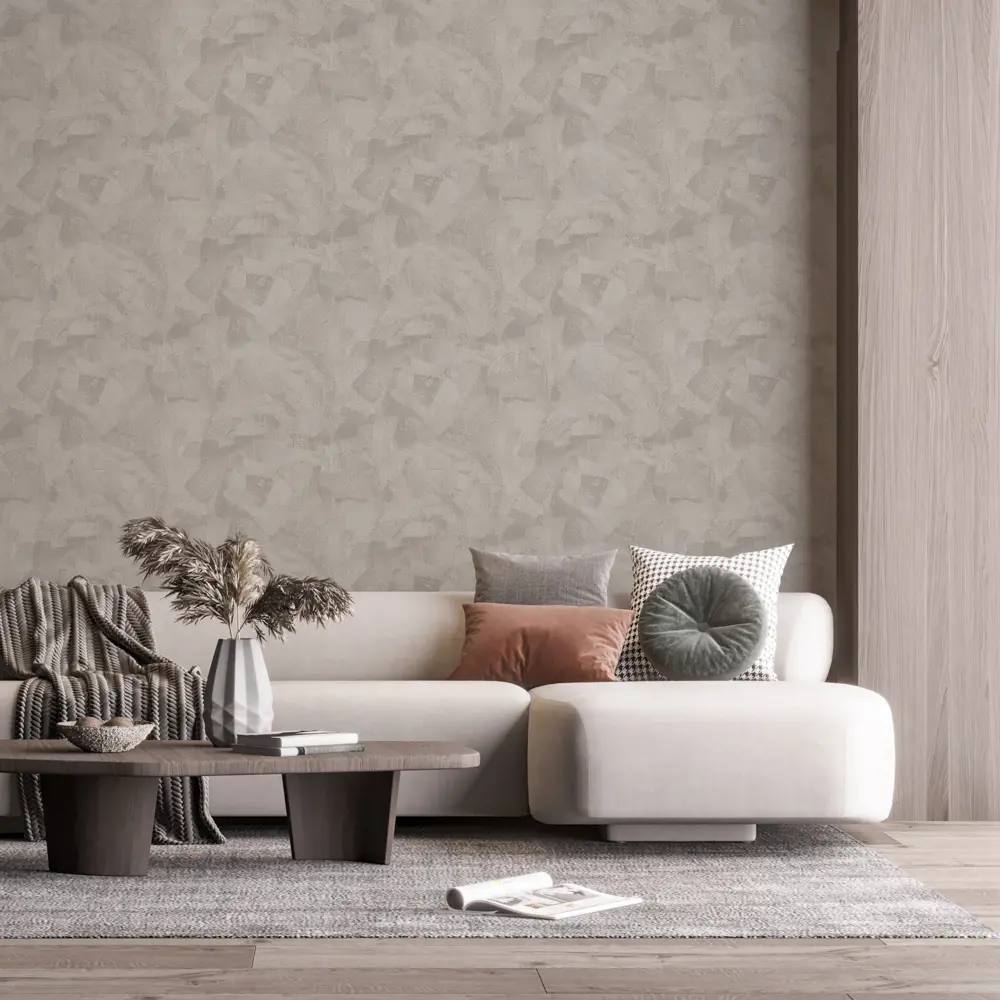 Обои флизелиновые Аспект Ру Титан коричнево-бежевые 1.06 м 70348-42 STLM-2093163 - Вид №2