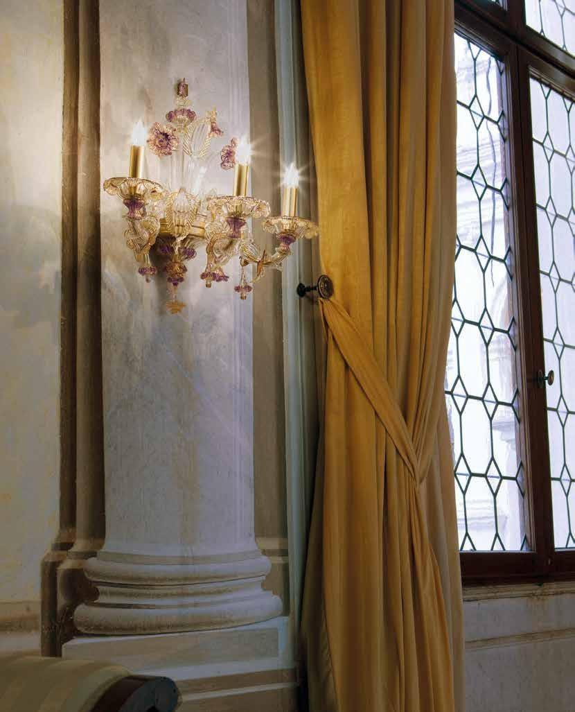 Sylcom Бра из стекла с кристаллами Rezzonico 1474 - Вид №1