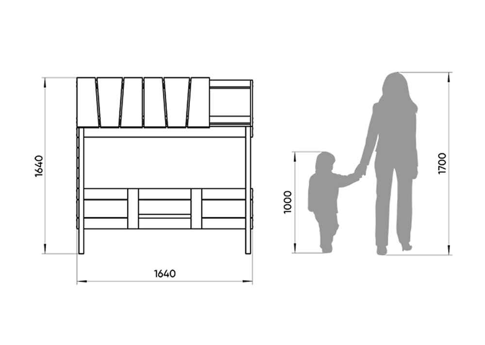 Кровать-домик одноярусная Home nord M 80х160 см белая, серая ELLIPSE ELLIPSE HOME 351785 Белый;серый Santreyd  - Вид №4