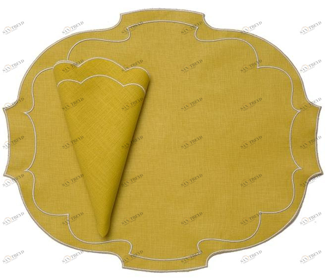 La Gallina Matta Салфетки из льна Parentesi oval sun-id-1416002