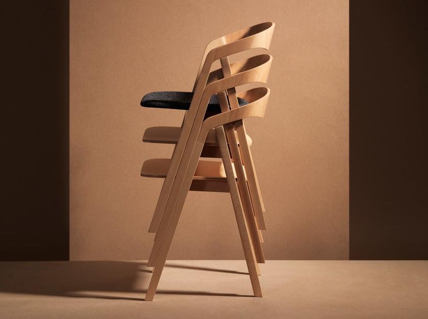 Zilio A&C Штабелируемый стул из бука Sta sun-id-1447602 - Вид №5