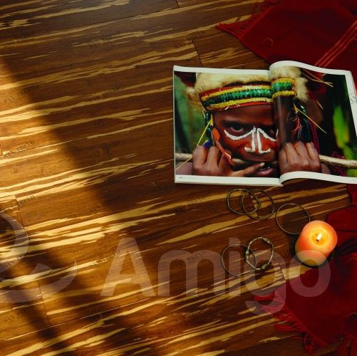 Массивная доска Amigo Original Зебра Hitech Бамбук Натур (Гладкая) 900х130 мм 3100300004