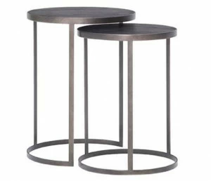 Tonin Casa Высокий круглый деревянный журнальный столик  T6237