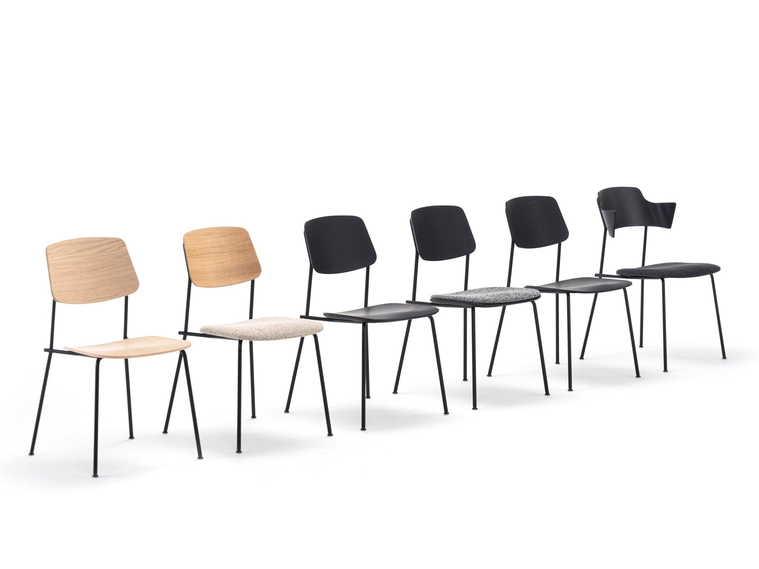 Стул с подлокотниками с открытой спинкой prostoria Strain ARCH-00022711 - Вид №1