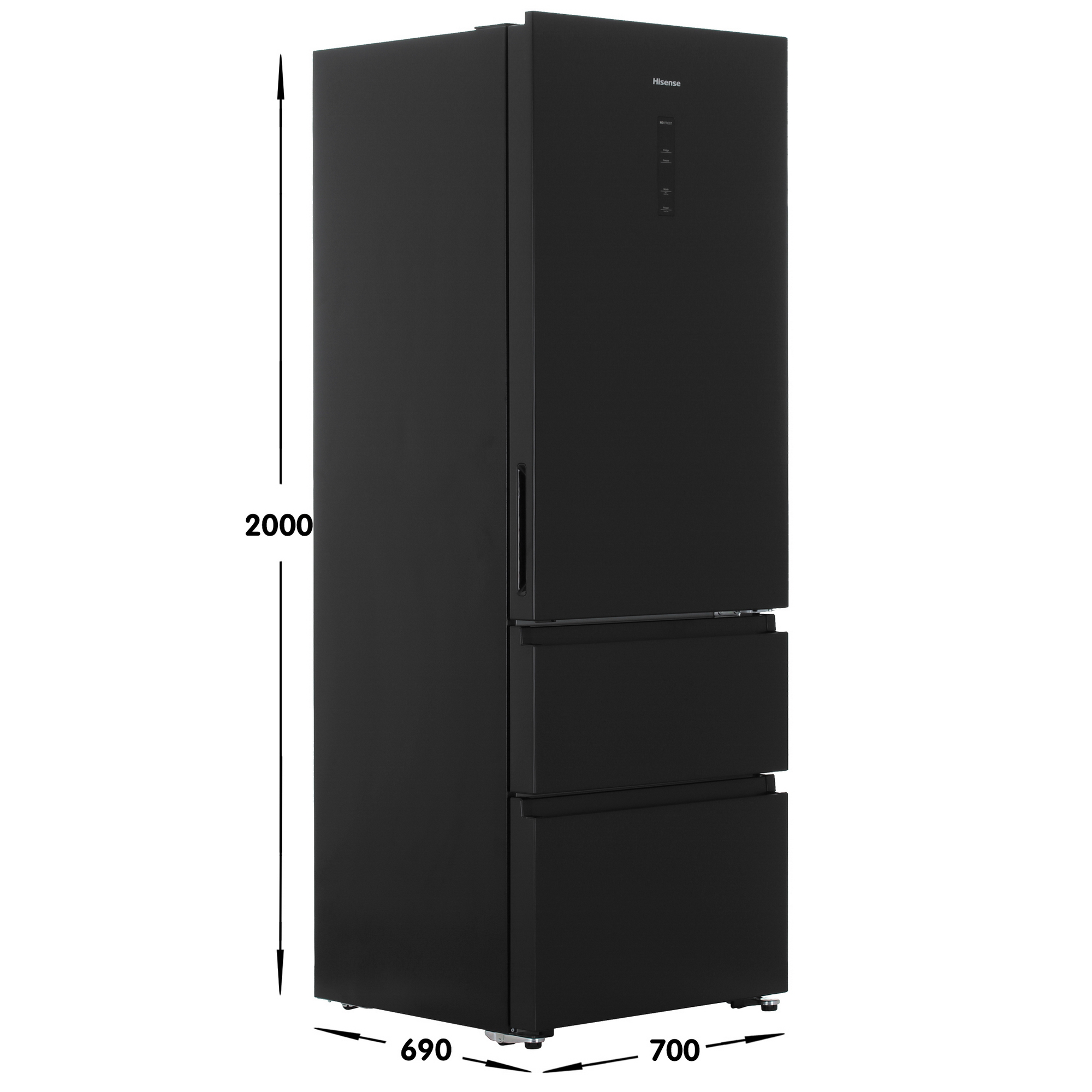 5462651 Холодильник многодверный   Hisense RT641N4AF1 черный STDN-0140857 - Вид №8