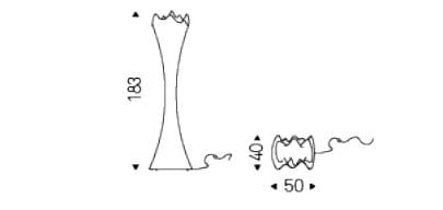 Напольная лампа из полиэтилена Cattelan italia занавес ARCH-00098909 - Вид №3