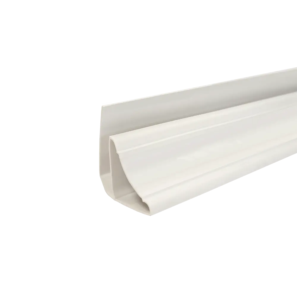 84036109 Плинтус потолочный ПВХ Т5 мм цвет белый 3000 мм STLM-1014835 Santreyd  - Вид №1