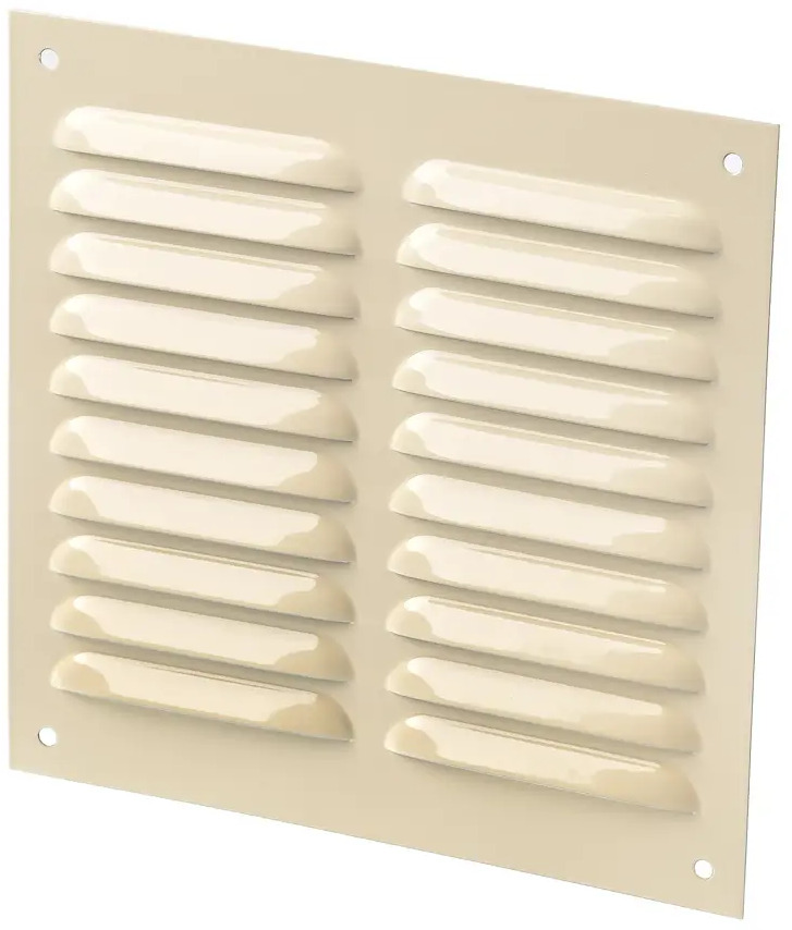 Вентиляционная решетка ORE Бежевая 195x195 для интерьера 84653728