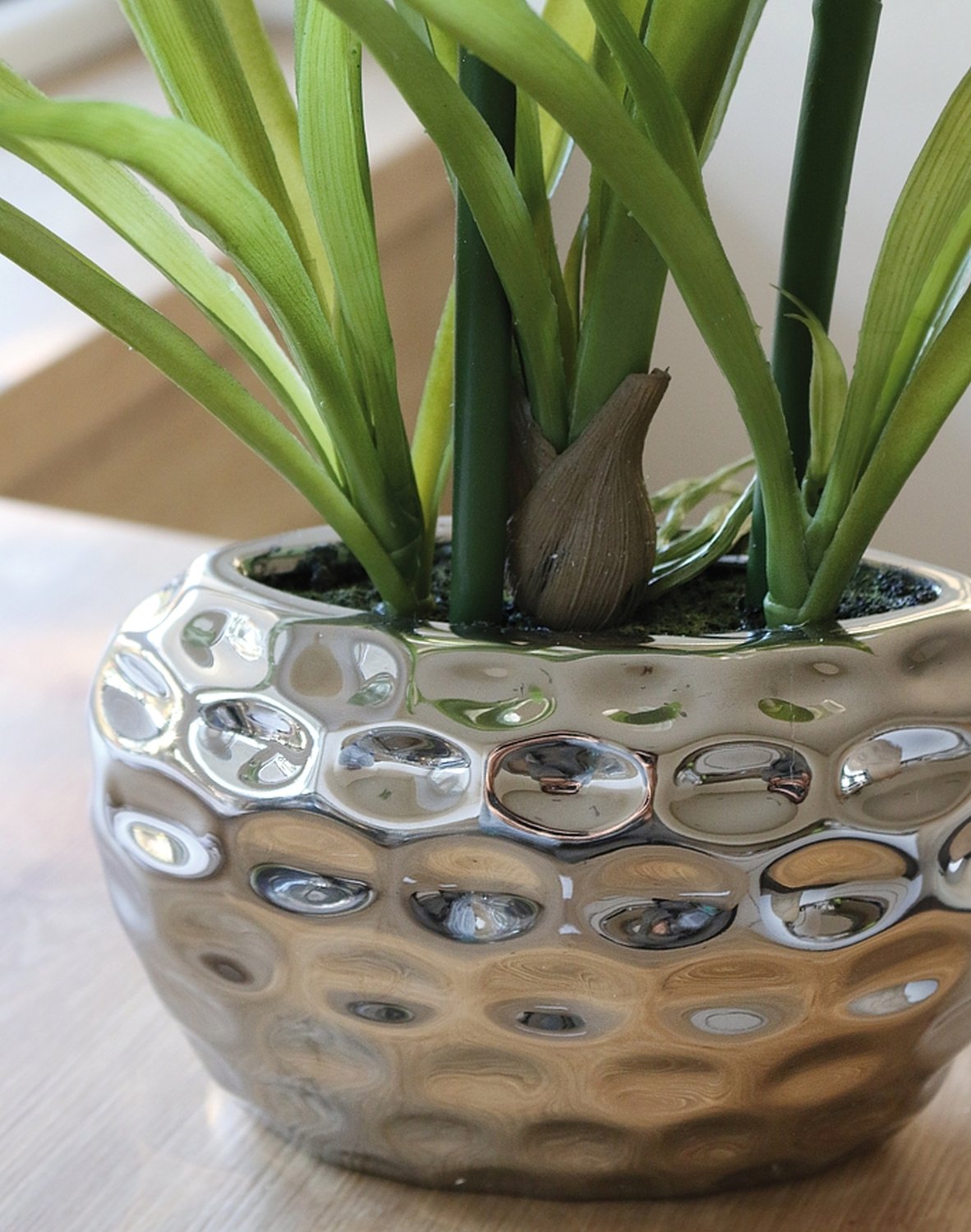 2533 778 a3 Пластиковая орхидея цимбидиум, горшечная, 55 см, real touch soft, бежево-белая H-andreas  - Вид №2