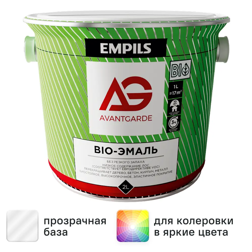 Эмаль по дереву Avantgarde цвет прозрачный 2 кг 86798983 STLM-2072568 
