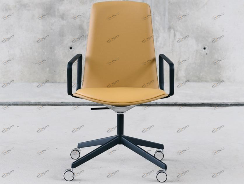 ENEA Офисное кресло из ткани с 4-мя спицами на колесиках Lottus conference sun-id-1469494