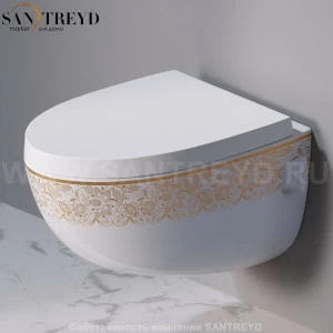 S511460G Подвесной унитаз настенный Белый A. e T. Italia OVAL Италия