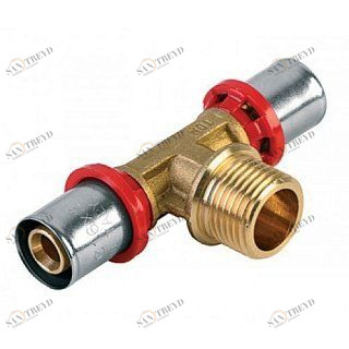 Тройник HP  26х3/4"х26 пресс TIEMME 1650098