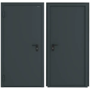 Дверь техническая 88x205 см левая цвет RAL7016