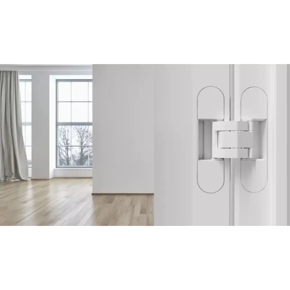 88906677 Петля дверная скрытая 120x30x30 мм ЦАМ цвет белый STLM-0894747 Santreyd  - Вид №6