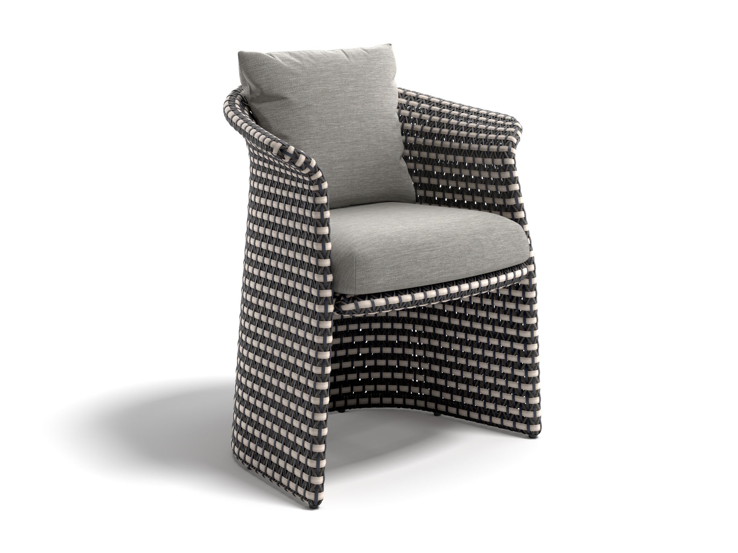 Синтетическое волокно сад стул с подлокотниками DEDON FLLAIR ARCH-00051174