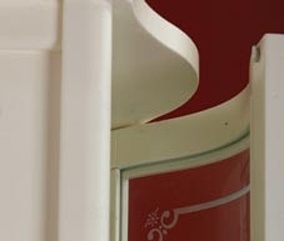 Витрина MIGLIORE Bella ML.BLL-VT451.AV со стеклянной дверцей, белый ML.BLL-VE451.AV - Вид №3