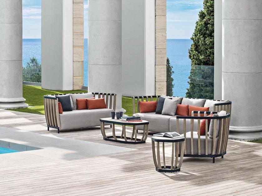 Ethimo 3-местный садовый диван из тика Swing Swdg05 - Вид №2