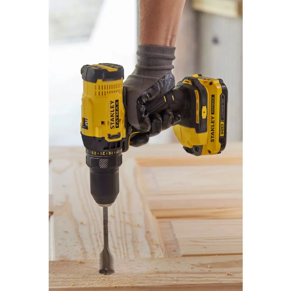 Дрель-шуруповерт аккумуляторная Stanley SCD700C2K, 18 В Li-ion 2x1.5 Ач STANLEY FATMAX STLM-2029836 - Вид №14