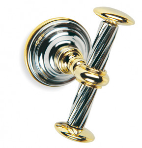 G13(02) Stil Haus Giunone, крючок двойной, цвет хром - золото