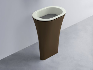 AMLA65-PM+AMPILO-CM+AMCOLO-CA Раковина Amedeo Ovale отдельностоящая cielo Enjoy + Amedeo