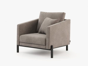 Тканевое кресло с подлокотниками