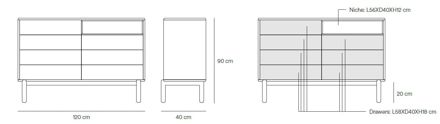 Комод из МДФ TEULAT Corvo ARCH-00008008 - Вид №25