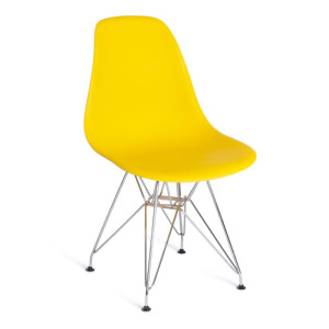 90618861 Стул Стул cindy iron chair (eames) (mod. 002) 82.5х46х51 см пластик цвет желтый MODERN STLM-0310418 TETCHAIR