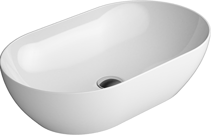 883411 Накладная раковина на столешницу  овальная GSI ceramica Pura - Вид №1