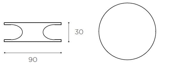Мраморный круглый низкий журнальный столик EPÒNIMO Roll ARCH-00065700 - Вид №3