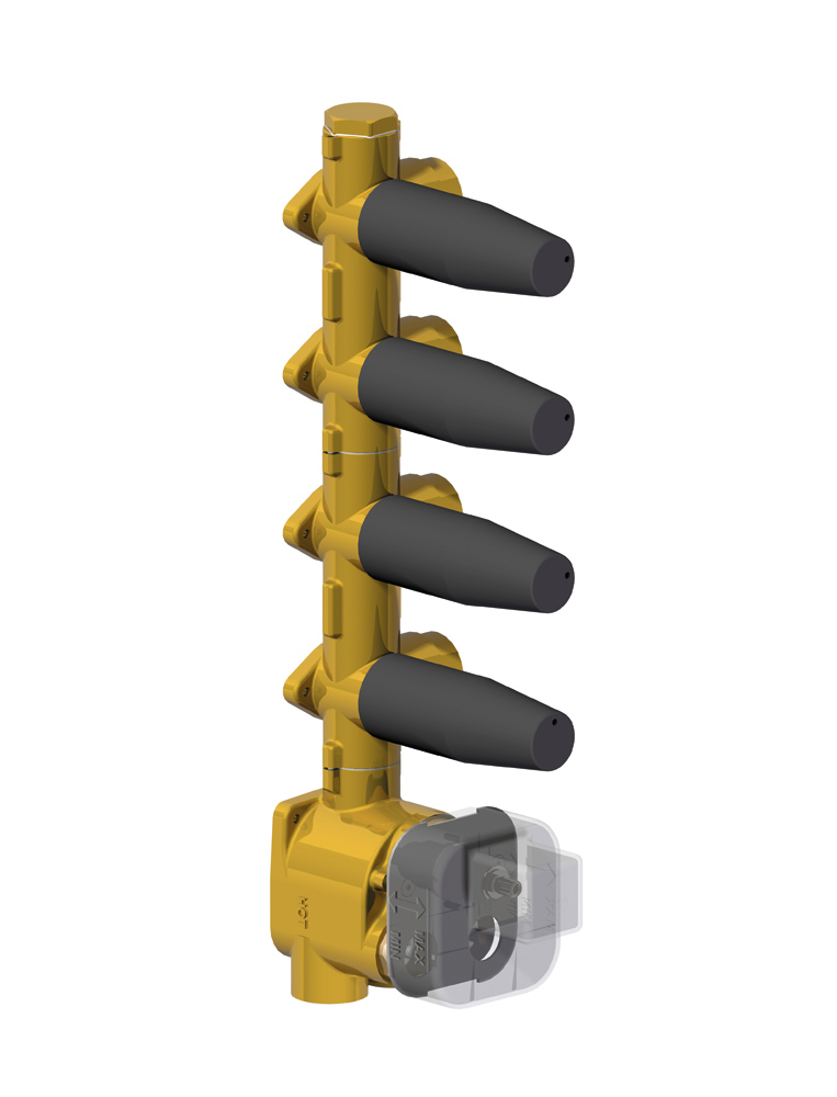 884039 Bellosta Rubinetterie ВСТРОЕННАЯ ЧАСТЬ ТЕРМОСТАТИЧЕСКИЙ СМЕСИТЕЛЬ_x005F
4 ВЫХОДА 3/4 " 