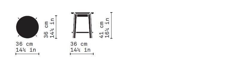 Круглый журнальный столик с журнальной стойкой Very Wood Rond ARCH-00098713 - Вид №3