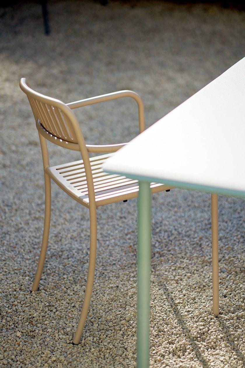 Tolix Садовый стул из нержавеющей стали с подлокотниками Patio 07393 - Вид №7