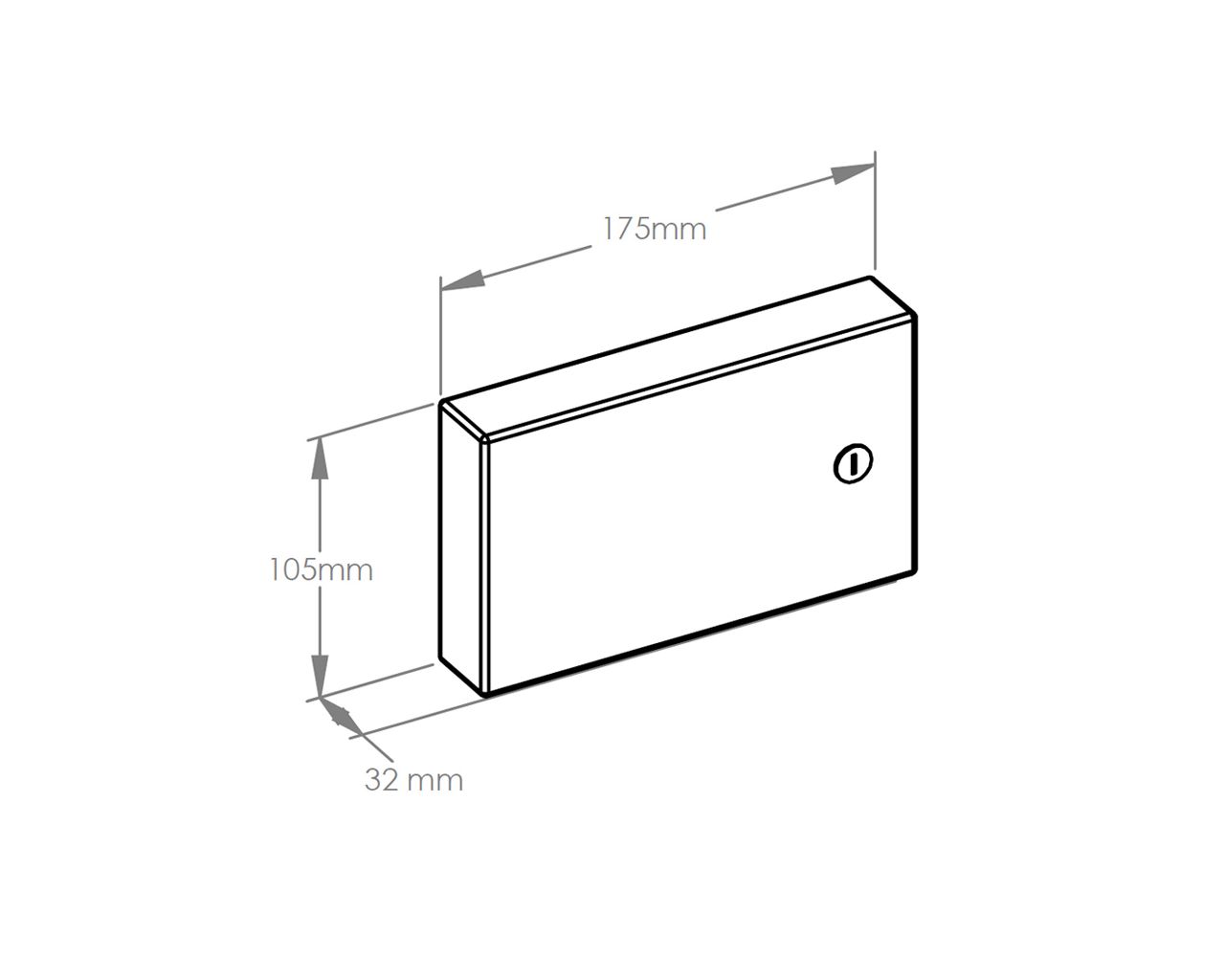 GSP004 Контейнер для фольгированных перчаток STELLA, СТАЛЬ ПОЛИРОВАННАЯ Merida  - Вид №1