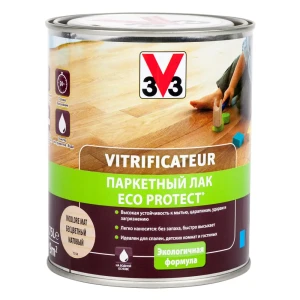 98294452 Паркетный лак V33 полиуретановый акриловый ECO PROTECT матовый 0.75л STLM-1515941