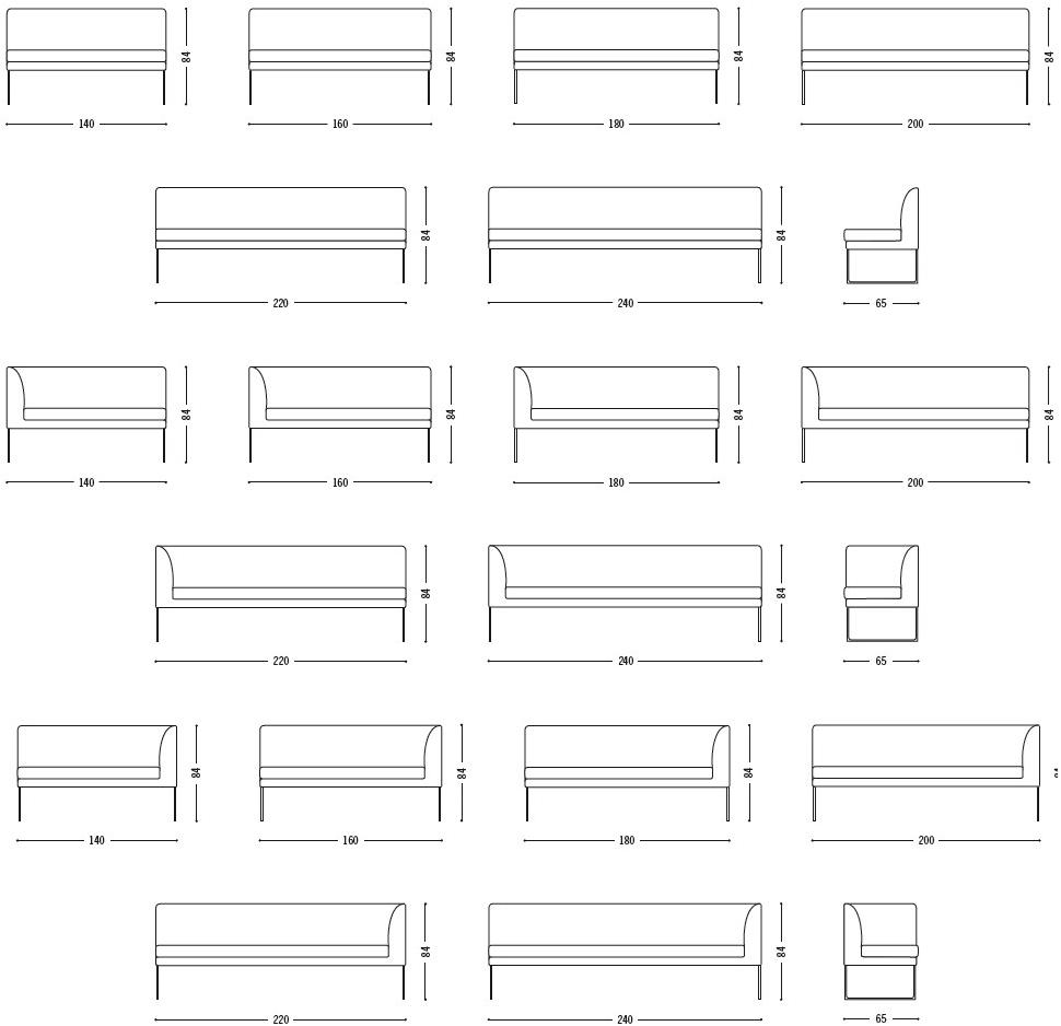 COR Скамья из мягкой кожи со спинкой Mell sun-id-1395425 - Вид №3