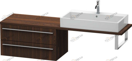 XL542906969 Шкафчик для компактной консоли X-Large #XL5429 800 x 478 мм Орех брашированный (натуральный шпон) Duravit