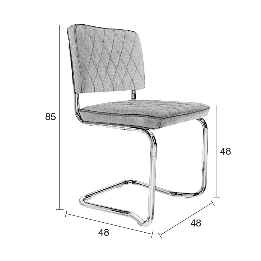 Стул Diamond Kink зеленый Zuiver 1100275 - Вид №9