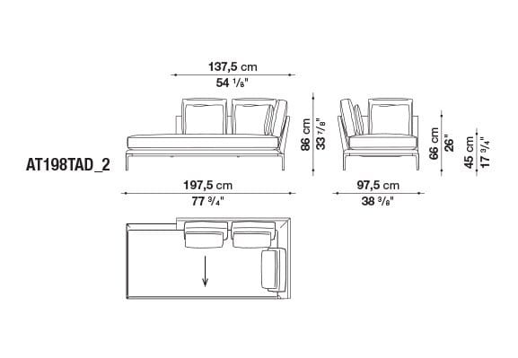 Кожаный диван B&B Italia Атолл ARCH-00112726 - Вид №46