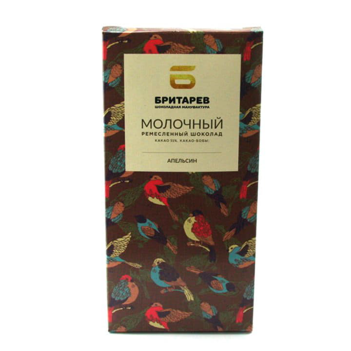 Ремесленный молочный шоколад с апельсином БРИТАРЕВ Santreyd 9193 - Вид №1