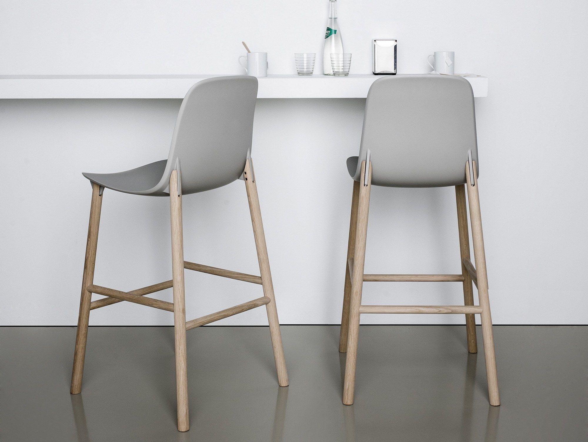 Полиуретановый барный стул со спинкой Kristalia Sharky ARCH-00125105 - Вид №10