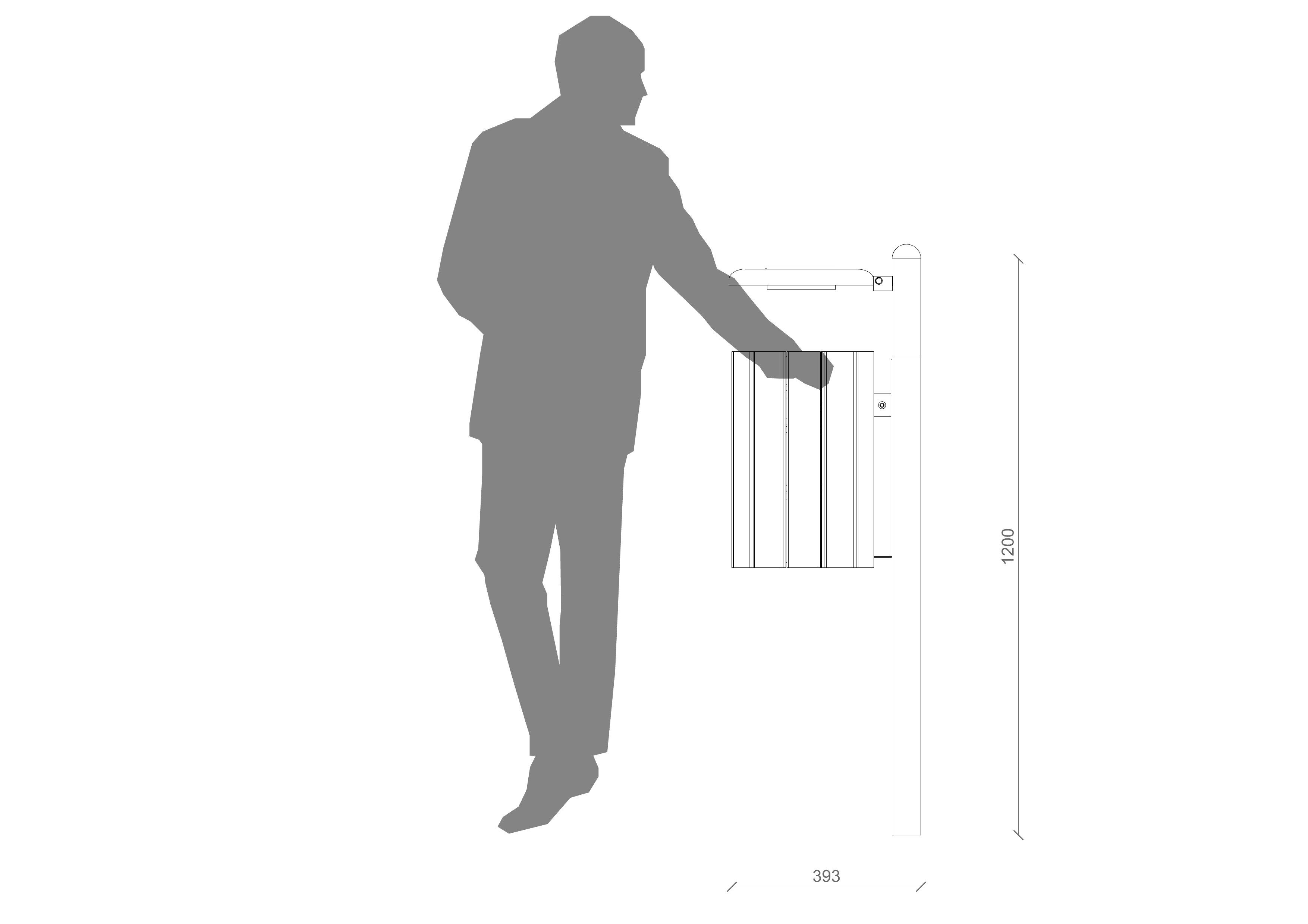 Держатель для мусора WPC с пепельницей Lazzari Mediterraneo ARCH-00050566 - Вид №5