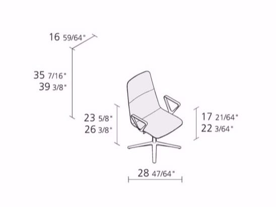 Поворотный стул с регулируемой высотой Alias ARCH-00046136 - Вид №4