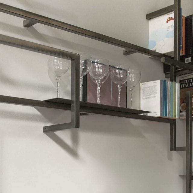 Железный секционный настенный книжный шкаф Mogg ANTOLOGIA ARCH-00068868 - Вид №3