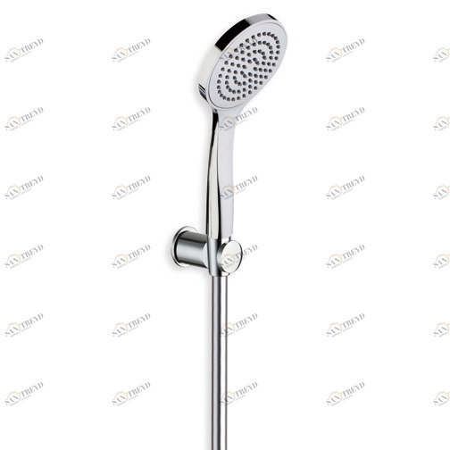 CRIPD641 Держатель для ручного душа с комфортным ручным душем против известкового налета и гибким шлангом LONG LIFE Cristina Rubinetterie 