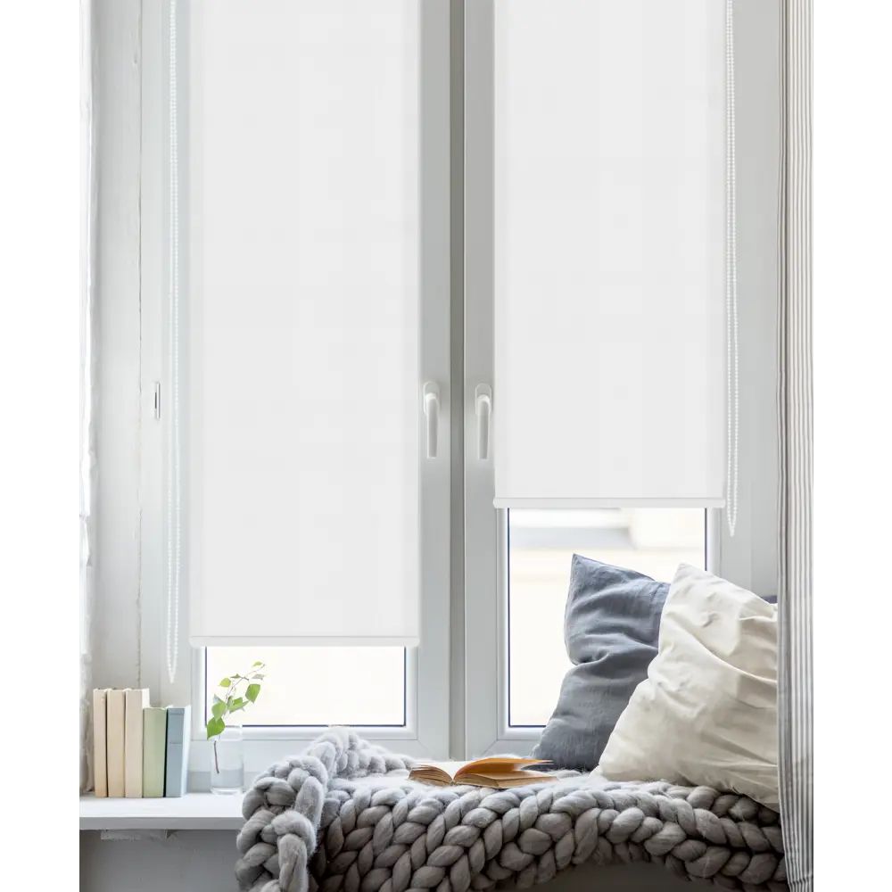 Штора рулонная Inspire Шантунг 100x160 см белая 82807406 STLM-2062444 - Вид №4