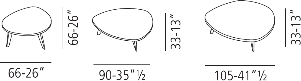 Vibieffe Сервиз стол из ореха 9500 9500057, -58, -61  - Вид №4